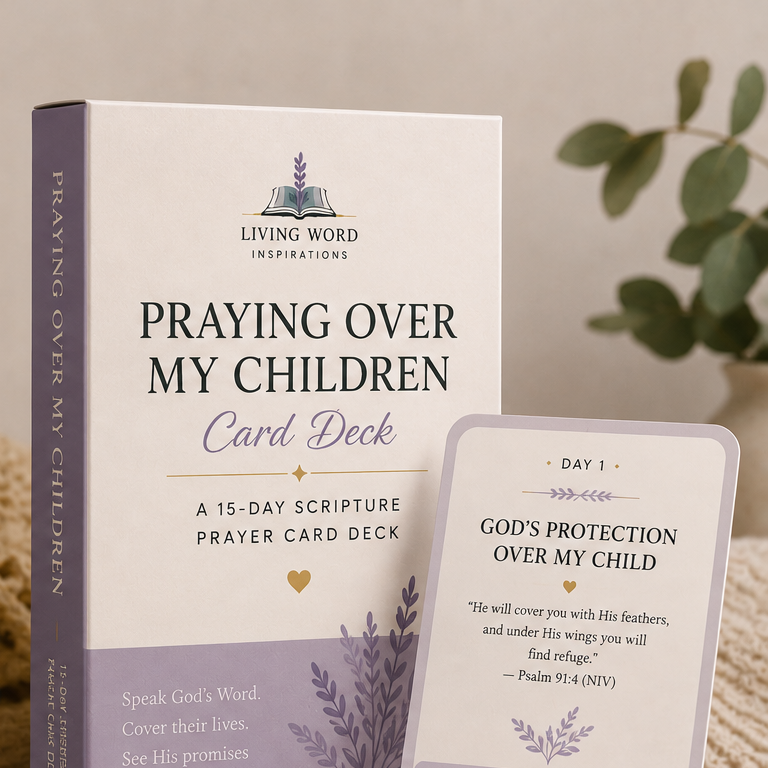 Praying Over My Children Card Deck